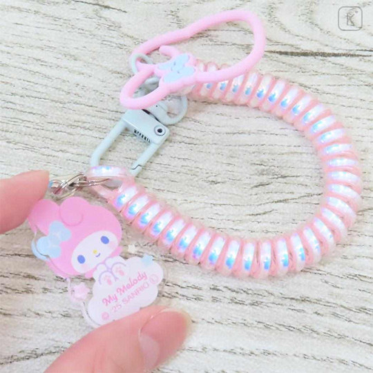 Japan Sanrio Multi-coil Spring Smartphone Strap - My Melody : On Cloud Aurora - 2