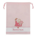 Japan Sanrio Mini Drawstring Bag - Marron Cream : Pink - 1