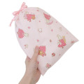 Japan Sanrio Mini Drawstring Bag - Marron Cream : Pink - 2
