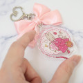 Japan Sanrio Acrylic Keychain - Marron Cream : Ribbon Heart - 2