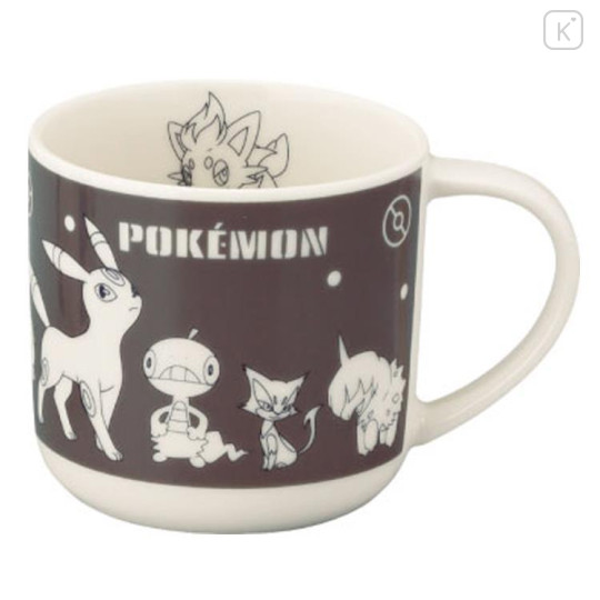 Japan Pokemon Porcelain Mug - Dark Type Series Eevee Evolution : Umbreon - 1