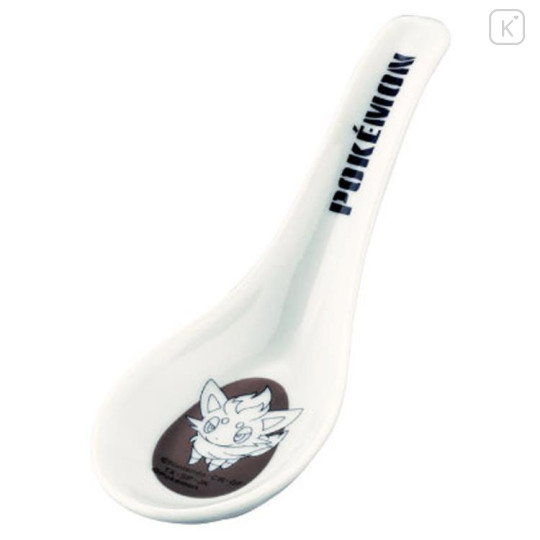 Japan Pokemon Porcelain Spoon - Black Zorua - 1