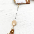 Japan San-X Pass Case Card Holder & Coin Case & Reel - Rilakkuma : Rocking Horse Brown - 5