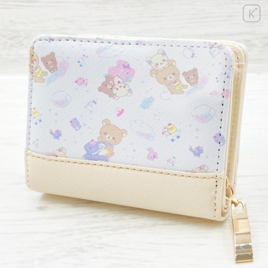 Japan San-X Bifold Wallet - Rilakkuma : Rocking Horse Ivory - 2