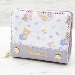 Japan San-X Bifold Wallet - Rilakkuma : Rocking Horse Purple