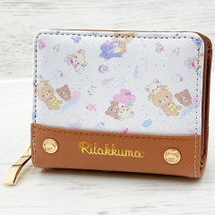 Japan San-X Bifold Wallet - Rilakkuma : Rocking Horse Brown