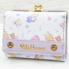 Japan San-X Trifold Wallet - Rilakkuma : Rocking Horse Purple