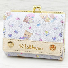 Japan San-X Trifold Wallet - Rilakkuma : Rocking Horse Ivory