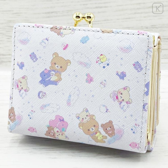 Japan San-X Trifold Wallet - Rilakkuma : Rocking Horse Ivory - 2