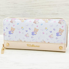 Japan San-X Long Wallet - Rilakkuma : Rocking Horse Ivory