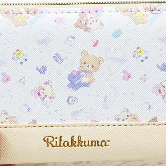 Japan San-X Long Wallet - Rilakkuma : Rocking Horse Ivory - 3