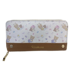 Japan San-X Long Wallet - Rilakkuma : Rocking Horse Brown