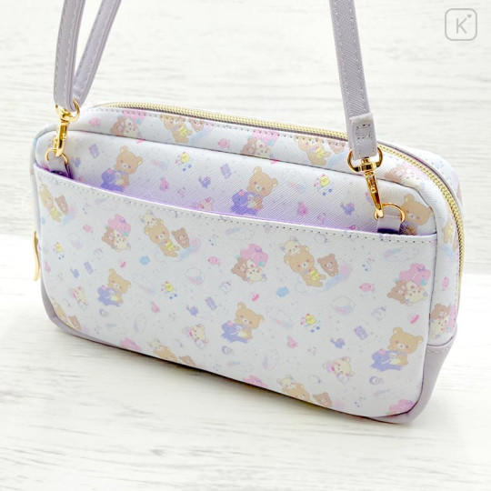 Japan San-X Mini Shoulder Bag - Rilakkuma : Rocking Horse Purple - 2
