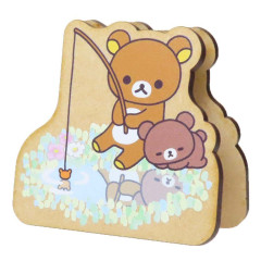 Japan San-X Big Clip - Chairoikoguma & Rilakkuma : Fishing