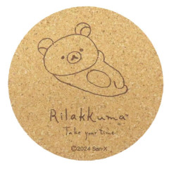 Japan San-X Cork Coaster - Rilakkuma : Take You Time