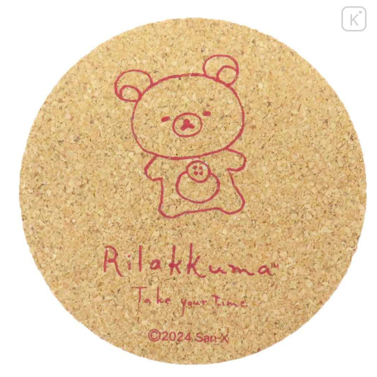 Japan San-X Cork Coaster - Korilakkuma : Take You Time - 1