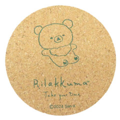 Japan San-X Cork Coaster - Chairoikoguma : Take You Time