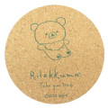 Japan San-X Cork Coaster - Chairoikoguma : Take You Time - 1