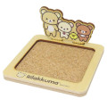 Japan San-X Cork Coaster With Ornaments - Rilakkuma : Hand In Hand - 1