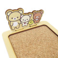 Japan San-X Cork Coaster With Ornaments - Rilakkuma : Hand In Hand - 2