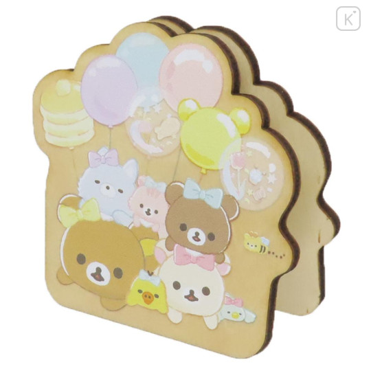 Japan San-X Memo Clip Stand - Rilakkuma : Smiling Happy For You - 1
