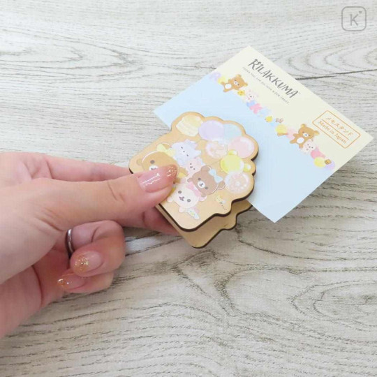 Japan San-X Memo Clip Stand - Rilakkuma : Smiling Happy For You - 3