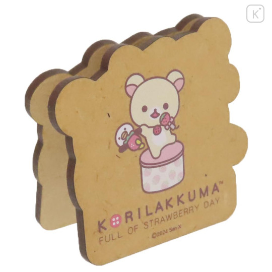 Japan San-X Memo Clip Stand - Rilakkuma : Strawberry - 2