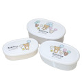 Japan San-X Nesting Food Storage Container Set - Rilakkuma : Balloon Party - 1