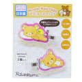 Japan San-X Acrylic Hair Clip Set - Kiiroitori & Rilakkuma : Aurora Relax - 1
