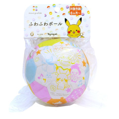 Japan Pokemon Fluffy Soccer Ball Toy - Monpoke Colorful Bell