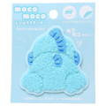 Japan Sanrio Patch Fluffy Embroidery Sticker For Cloth Surface - Hangyodon : Butt - 1
