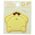 Japan Sanrio Patch Fluffy Embroidery Sticker For Cloth Surface - Pompompurin : Butt - 1