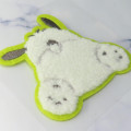 Japan Sanrio Patch Fluffy Embroidery Sticker For Cloth Surface - Pochacco : Butt - 2