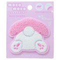 Japan Sanrio Patch Fluffy Embroidery Sticker For Cloth Surface - My Melody : Butt - 1