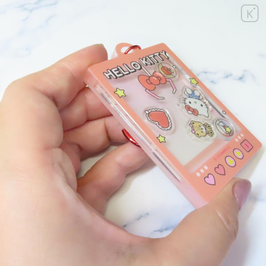 Japan Sanrio Shaka Shaka Keychain - Hello Kitty : Crane Game - 2