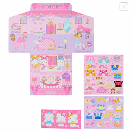 Japan Sanrio Original Dress-up Magnet Play Set - Hello Kitty - 2