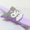 Japan Sanrio Long Hair Clip - Kuromi : Smile - 3