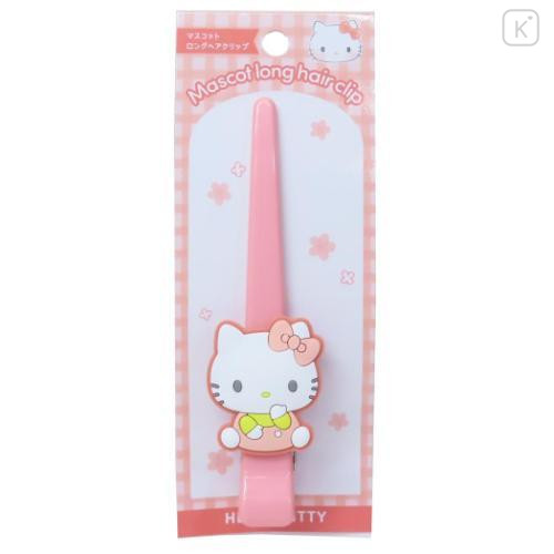 Japan Sanrio Long Hair Clip - Hello Kitty : Smile - 1