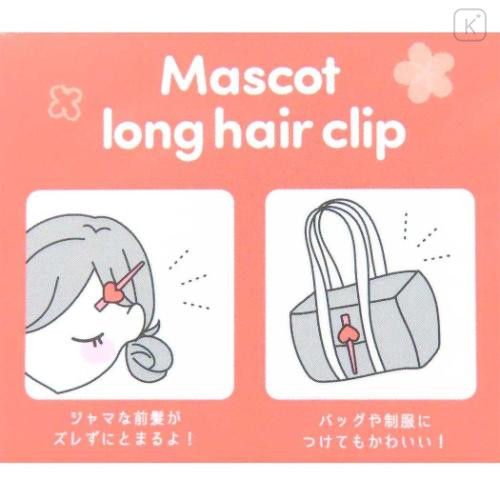 Japan Sanrio Long Hair Clip - Hello Kitty : Smile - 4