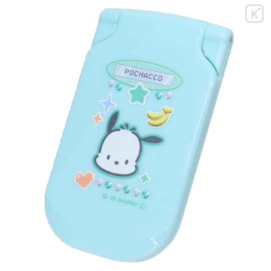 Japan Sanrio Mirror & Comb - Pochacco : Flip Phone Style - 1