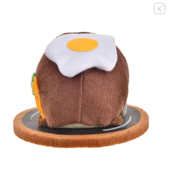 Japan Disney Store Tsum Tsum Mini Plush (S) - Chip : One Plate Hamburger Steak Egg - 4