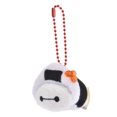Japan Disney Store Tsum Tsum Plush Keychain - Baymax : Japanese Food Onigiri Rice Ball