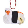 Japan Disney Store Tsum Tsum Plush Keychain - Baymax : Japanese Food Onigiri Rice Ball - 3