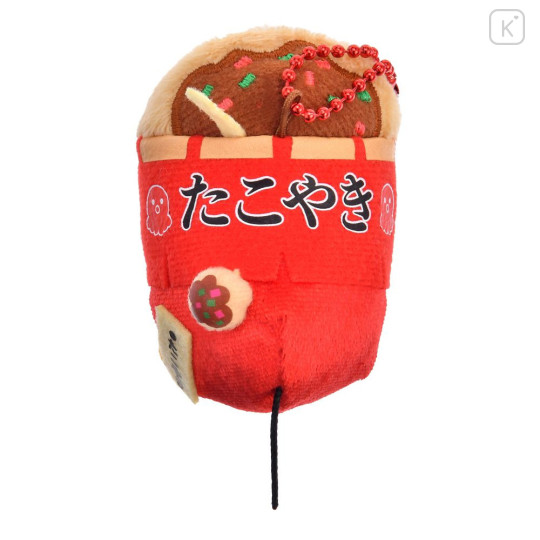 Japan Disney Store Tsum Tsum Plush Keychain - Mickey : Japanese Food Takoyaki - 5