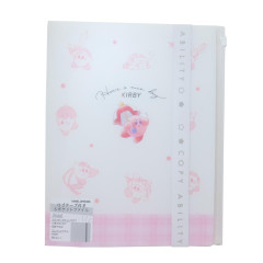 Japan Kirby 6 Pockets A4 Index File Holder - Kirby : Copy Ability Pink