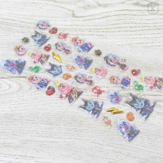 Japan Disney Bonbon Drop Seal 3D Sticker - Villains - 2