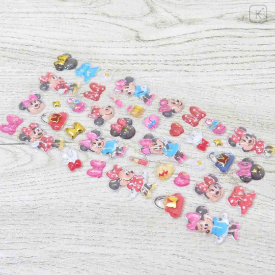 Japan Disney Bonbon Drop Seal 3D Sticker - Minnie : Pink - 2
