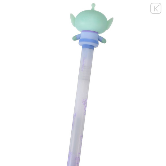 Japan Disney Store Action Mascot Ballpoint Pen - Toy Story Little Green Men Aliens : Hands Move Milky Color - 5
