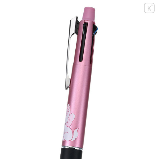 Japan Disney Store Jetstream 4&1 Multi Pen + Mechanical Pencil - Marie : White Kitten Metallic Pink - 4