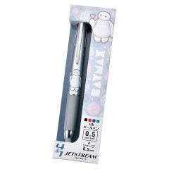 Japan Disney Store Jetstream 4&1 Multi Pen + Mechanical Pencil - Baymax : Love BM Silver